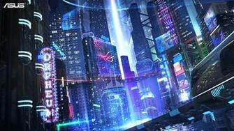 Rog Wallpaper Collection Asus Cyber City By