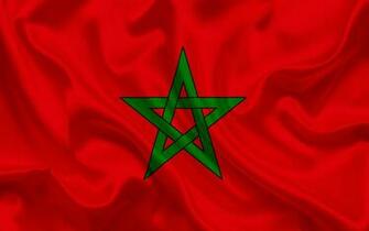 Moroccan Flag Morocco North Africa Silk Of