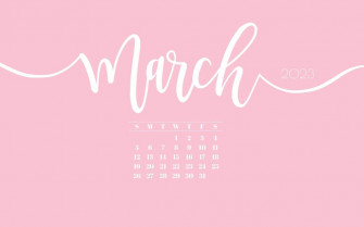 March Desktop Wallpaper Cute Calendar