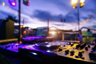 Dj Background Rooftop At Exchange Place