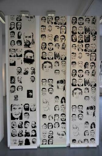 My Silk Screened Wallpaper Detail Printmaking By Myriam Dib