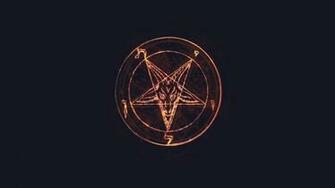 Pentagram Lucifer Satan Glow HD Wallpaper
