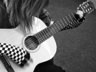 Cool Emo Boys With Guitar Wallpaper