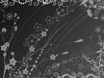 Gray And White Flower Wallpaper By Firekitty29
