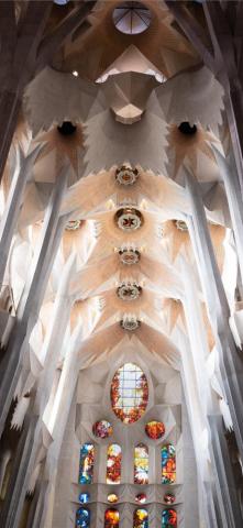 White And Brown Concrete Church Interior iPhone X Wallpaper