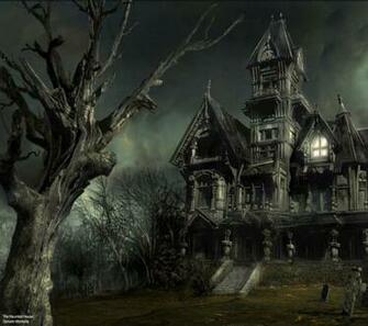 3d Haunted House Wallpaper