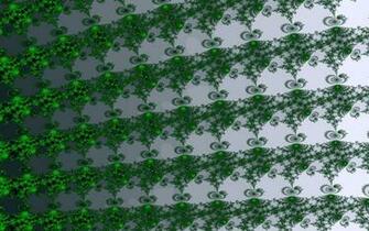 Green Fractal Pattern Wallpaper
