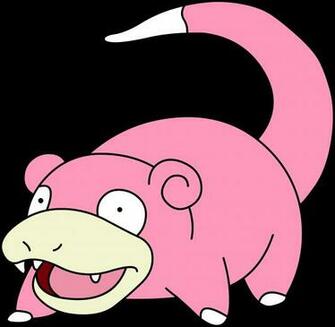 Pokemon Slowpoke Black Background Wallpaper High Quality