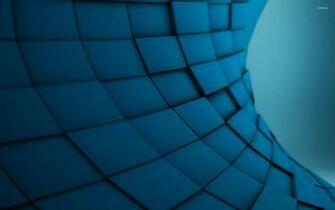 Blue Tiles Wallpaper 3d