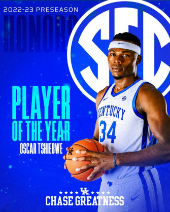 Oscar Tshiebwe Voted Sec Preseason Player Of The Year Go Big