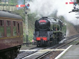 Bluebell Railway Vintage Steam Train Photographic Wallpaper For