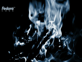 Blue Fire Wallpaper Fedora Background