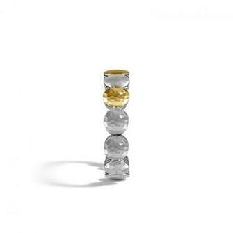 John Hardy Dot 13mm Cuff In Hammered Silver And 18k Gold Orr S