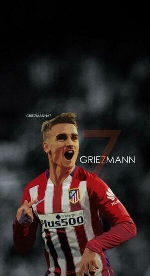 Antoine Griezmann Atletico Madrid Football Soccer