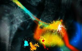 Abstract Color Splash Wallpaper HD