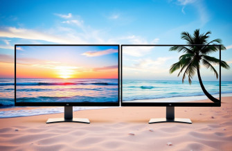 Dual Monitor Wallpaper Beach
