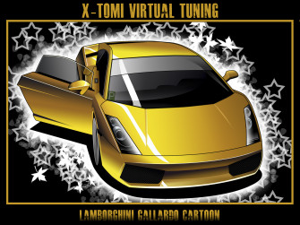 Lamborghini Cartoon Wallpaper