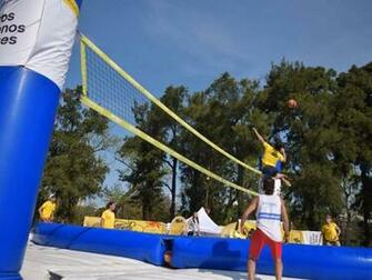 Bossaball Part Of A Sports Initiative In Buenos Aires