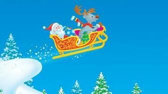 Santa Claus Navidad Vuelo Wallpaper
