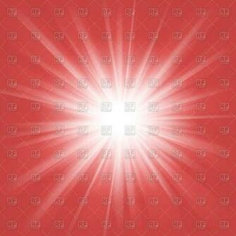 Flash Of Light On Red Background Outburst Vector Image