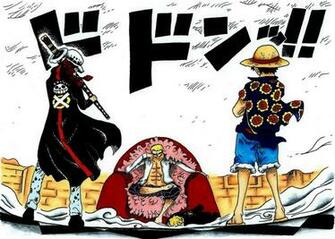 One Piece Luffy And Traffy Vs Doflamingo By Melthomes