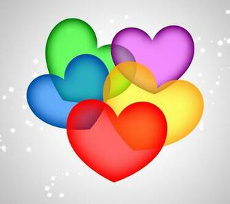 Colorful Hearts For