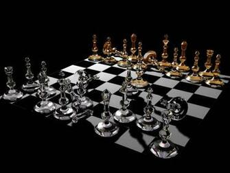 3d Glass Chess Board By Davizuka