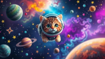 Space Cat Wallpaper