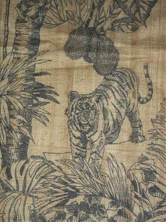Toile Home Decor Fabric P Kaufmann Tiger Monkey Elephant Yardage