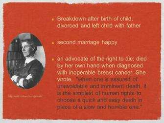 Presentation Charlotte Perkins Gilmans The Yellow Wallpaper