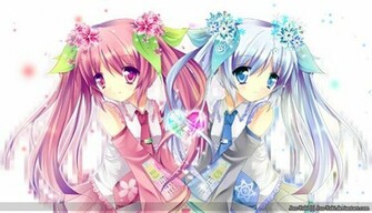 Sakura Miku Snow Cherry Blossom And Yuki Aka