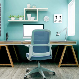 Blue Room As The Office Zoom Background Wallpaper