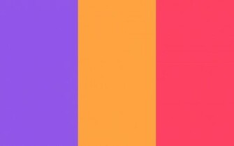 Purple Neon Carrot And Fuchsia Solid Three Color Background