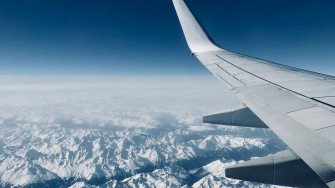Sky In Airplane Wallpaper