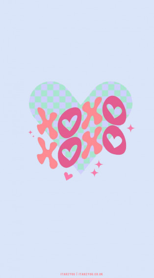 Cute Valentine S Day Wallpaper Ideas Xoxo With Blue Heart I