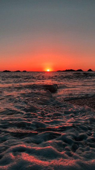 Aesthetic Beach Sunset Scenery Jfa1fluy77y5bk5k Wallpaper