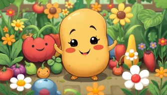 Cute Potato Wallpaper