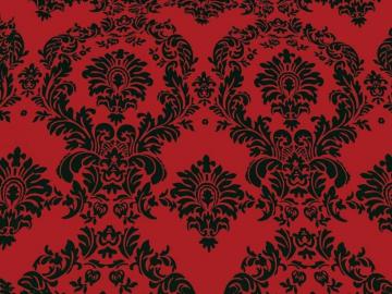 Amazon Taffeta Flocking Damask Dark Red Inch Wide Fabric
