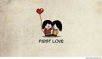 First Love Funny Wallpaper