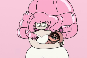Rose Quartz With Baby Steven By Wlood776