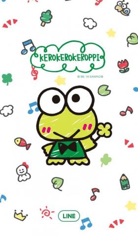 Keroppi Line Wallpaper Lucu Gambar Kartun