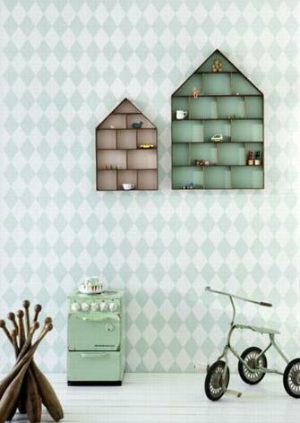 Harlequin Wallpaper By Ferm Living Mint Green Shadowbox