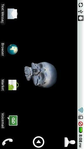 Bigger 3d Moving Skull Live Wallpaper For Android Screenshot