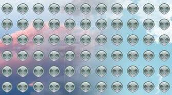 Alien Emoji Wallpaper Art Aliens Sky