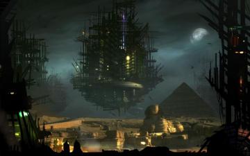 Future Egypt By Tarrzan Egyptian Sci Fi Futuristic Wallpaper