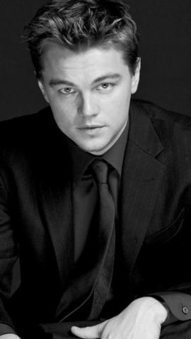 Black And White Leonardo Dicaprio