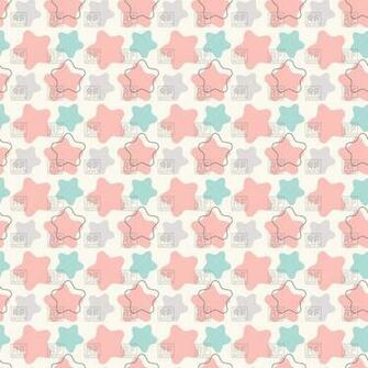 Cute Vintage Seamless Wallpaper With Stars Background Textures