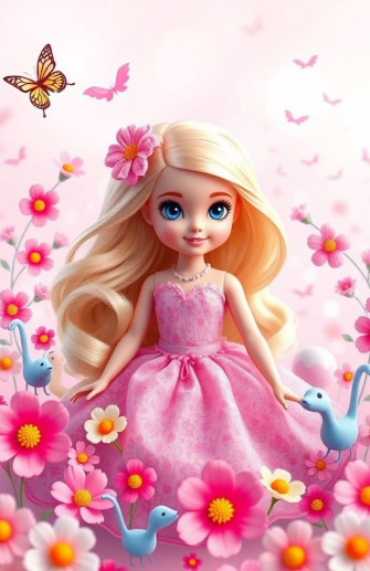 Cute Barbie Doll Wallpaper