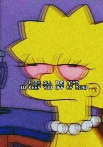 Stay High Edgy Wallpaper Cartoon iPhone Simpson
