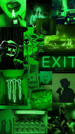 Wallpaper Green Aesthetic Verde Neon Papel De Parede